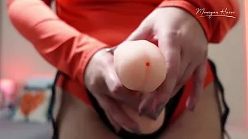 Putar 8 inci squirting cock & harness unboxing dan strapon tease